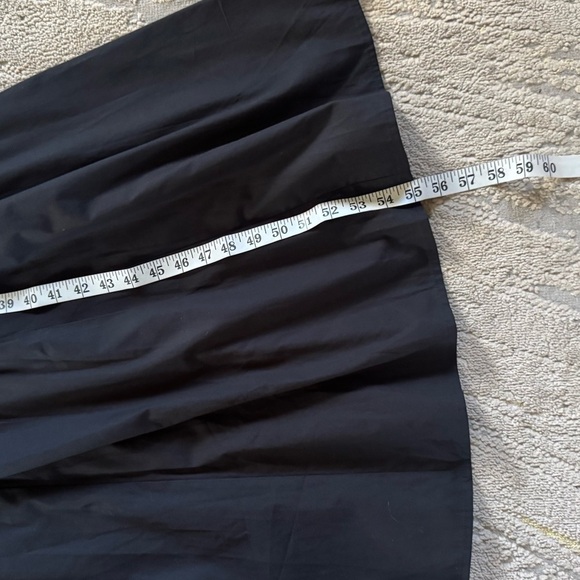 ASOS black long maxi dress square neck pleat waist smocked back 10 - Picture 11 of 16